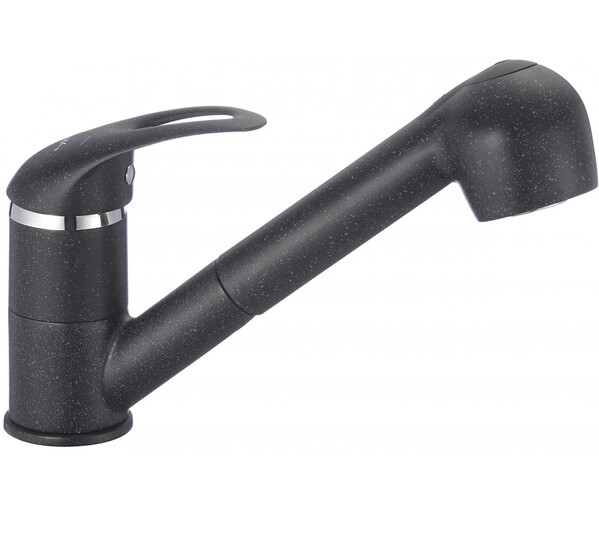 FM6003H Смеситель Кухня Fmark шар. d 40 с выдвигающейся лейкой Черный