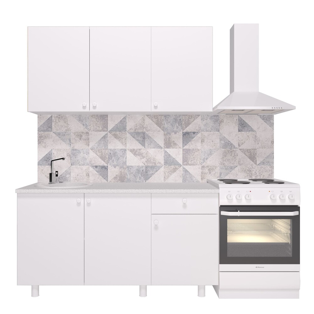 КОРПУС Кухня "POINT 150" (белый) (3 места)