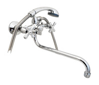 Смеситель Lemen д/ван. крест, кер.карт/перекл (LD-2792) (цинк)