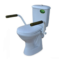 Унитаз-компакт "Персона" Premium к/в, 1-реж, сид.ПП,с двойным поручнем опорным(для инвалидов) 453589