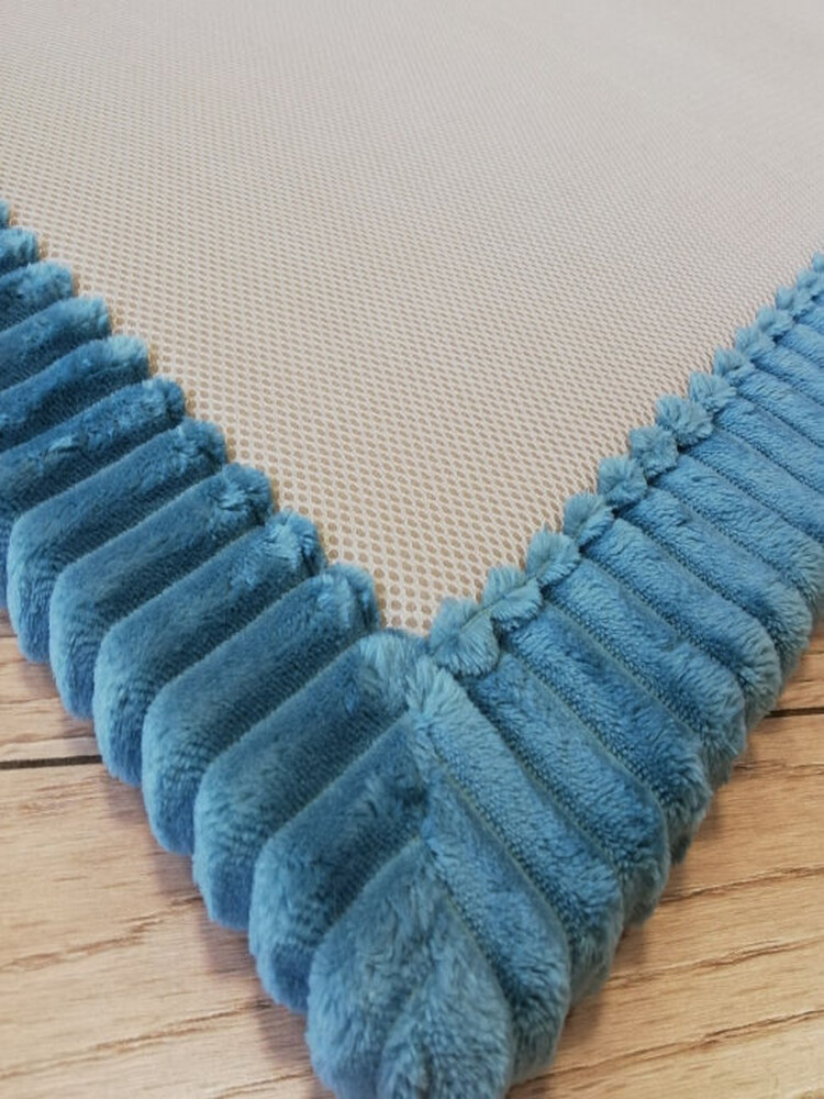 Коврик д/ванны 1 предм. "MEMORY stripes" COMFORT 60*90 Spa Blue голубой