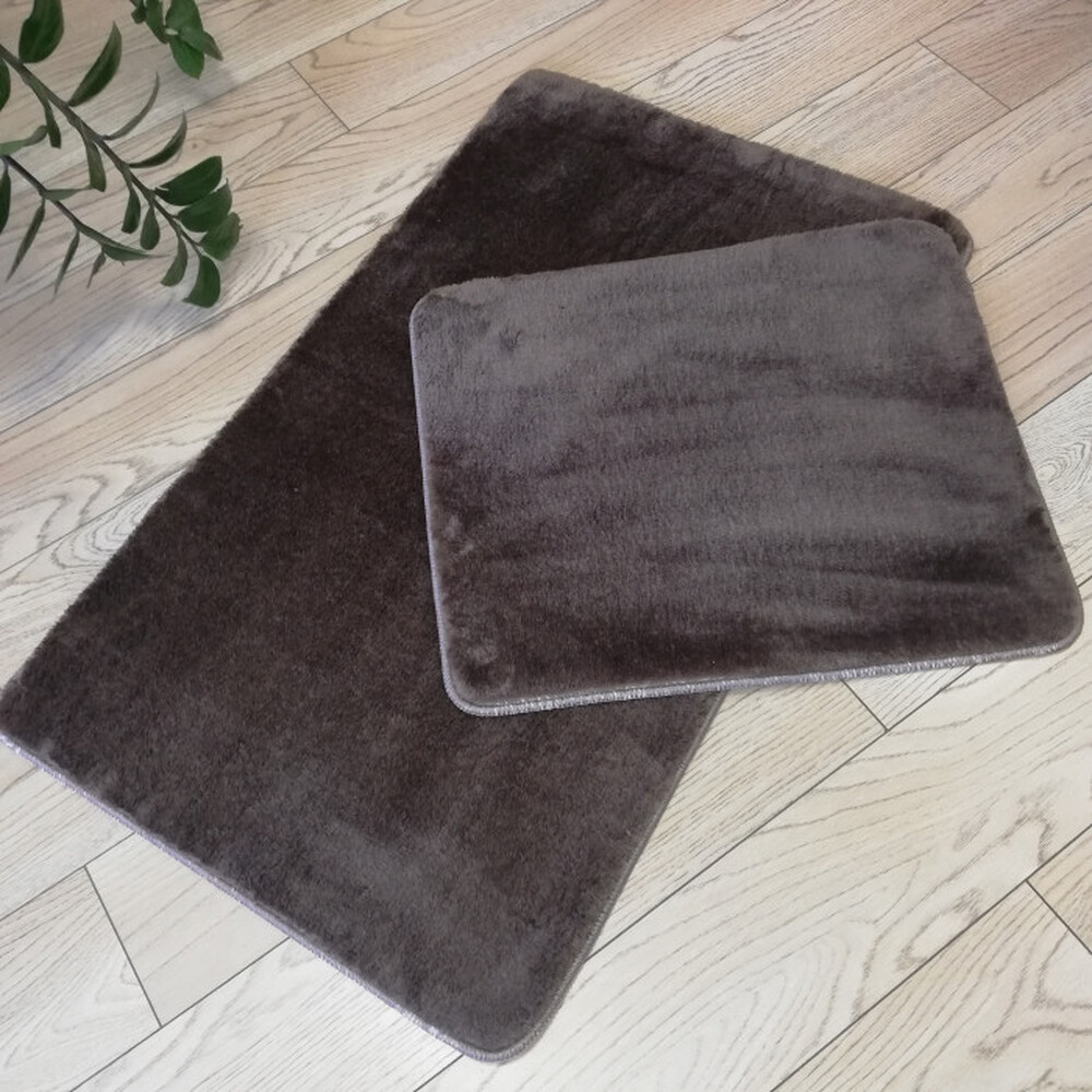 Коврик 2 предмета Rabbit 60*100 + 50*60 brown коричневый