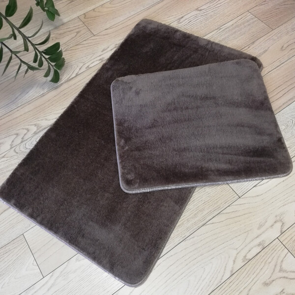 Коврик 2 предмета Rabbit 60*100 + 50*60 brown коричневый