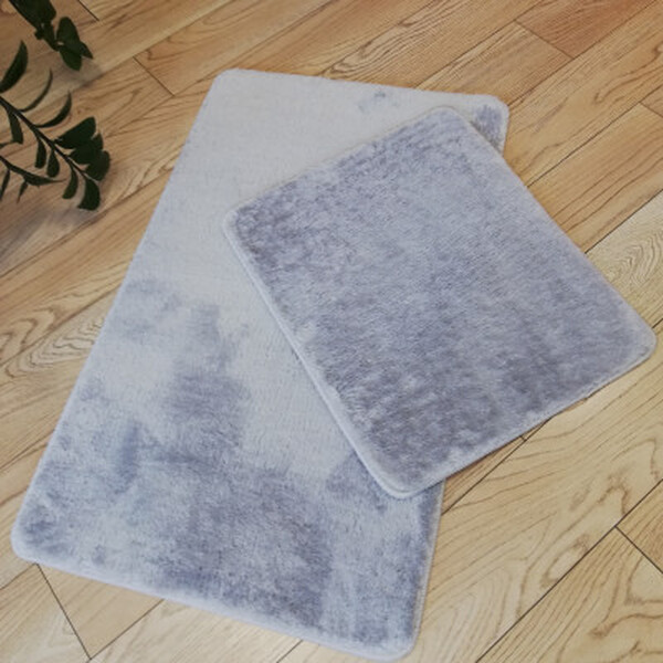 Коврик 2 предмета Rabbit 60*100 + 50*60 grey серый