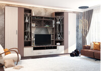 Гостиная Атланта (3534*2200*542) ясень шимо (9 мест)