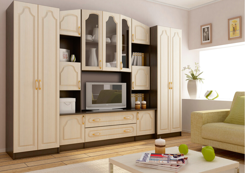 Гостиная Макарена МДФ венге/дуб (11 мест)