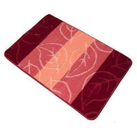 Коврик д/ванны 2 предм. ZALEL SILVER 60*100 + 50*60- бордовый 