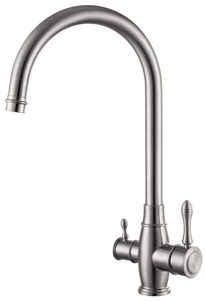 FS0062 Смеситель Кухня Fmark под фильтр питьевой воды, шар. Сатин