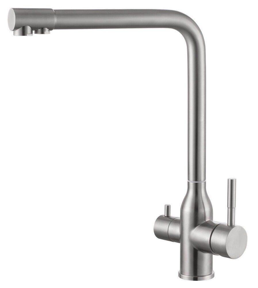 FS0262 Смеситель Кухня Fmark под фильтр питьевой воды, шар., Сатин