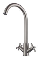 FS8432 Смеситель Кухня Fmark 1/2 м/к Крест, Сатин