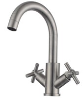 FS8422 Смеситель Кухня Fmark 1/2 м/к Крест, Сатин