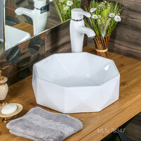 800-78347 Фигурный умывальник 420х420х130 MELANA 