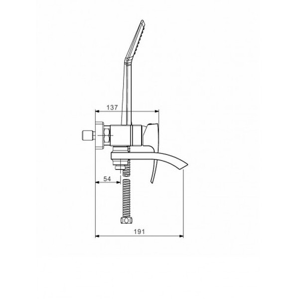 G3207-6 Cмеситель Ванна GAPPO d-35 черный