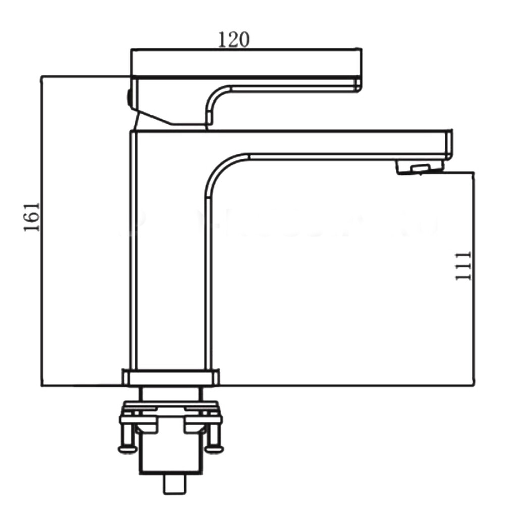 G1017-6 Смеситель Тюльпан GAPPO шар. d-35 черный