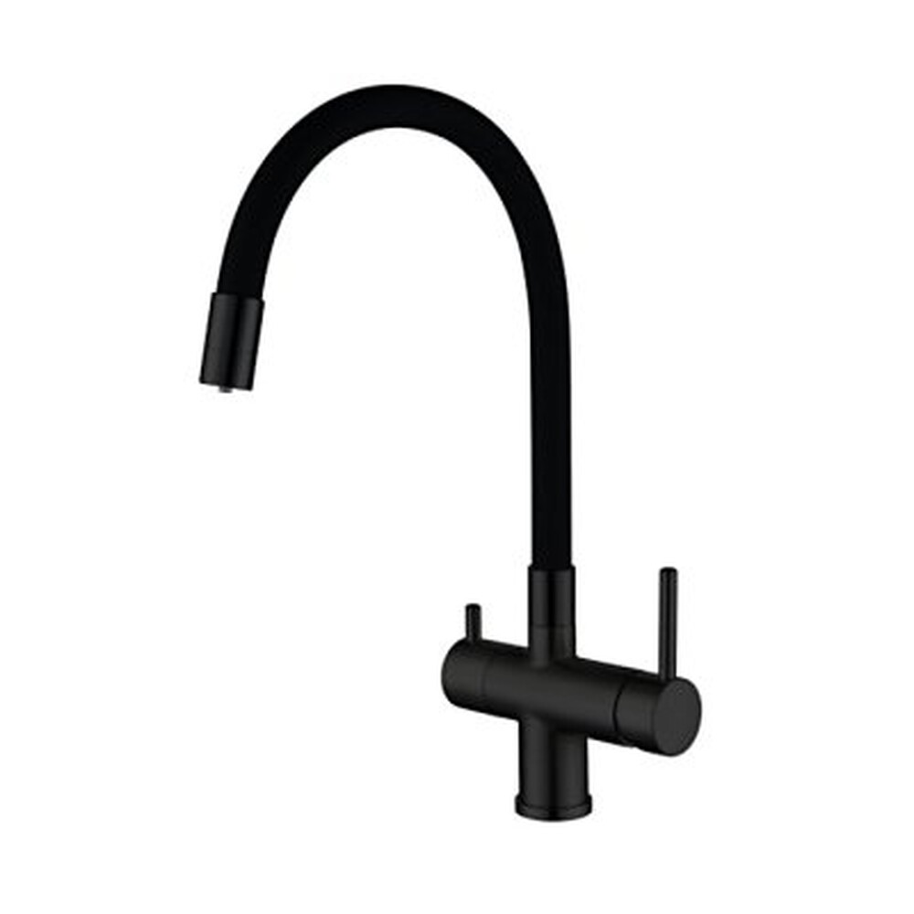 G4398-36 Cмеситель Кухня GAPPO d-35 c подключением фильтра питьевой воды (черный)