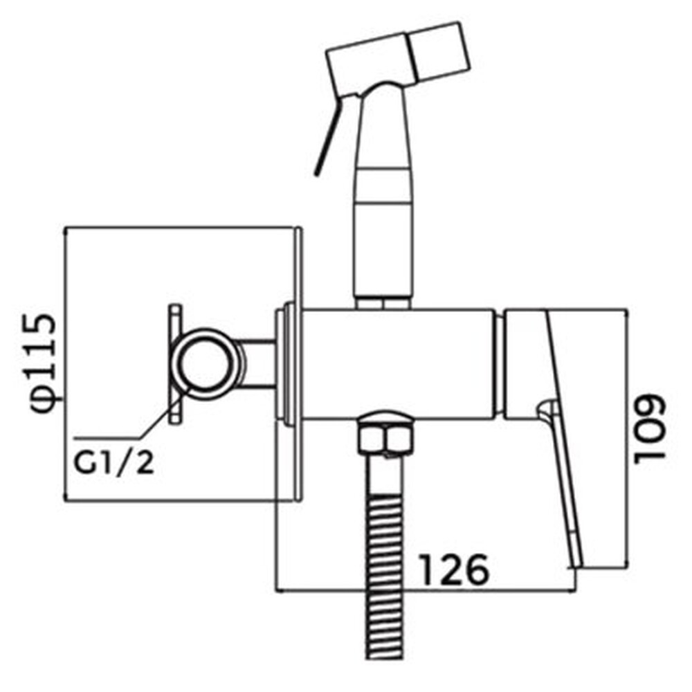 G7299-30 Гигиенический душ GAPPO встраиваемый