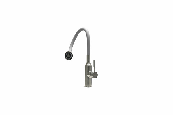 LM5082S-Gray Expert Смеситель для кухни с гибким изливом, сталь СЕРЫЙ LEMARK
