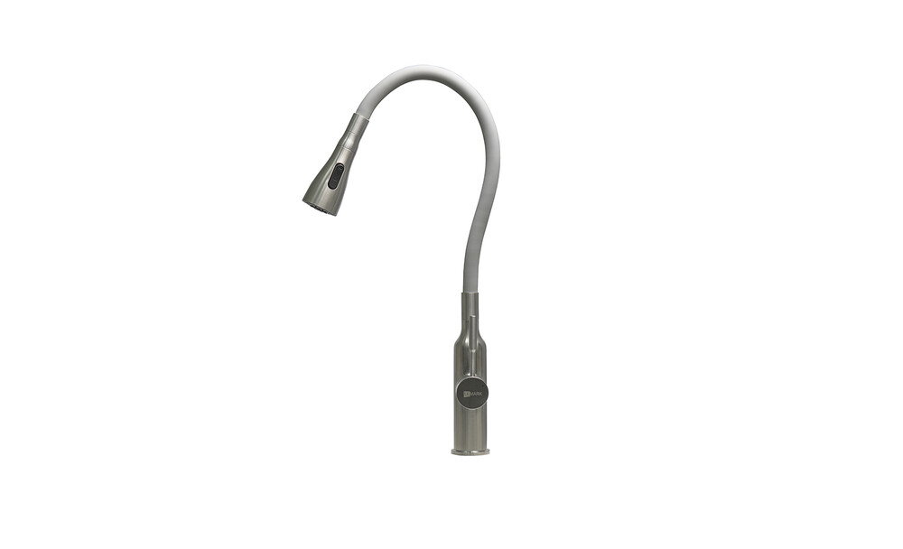 LM5082S-Gray Expert Смеситель для кухни с гибким изливом, сталь СЕРЫЙ LEMARK