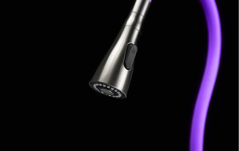 LM5082S-Violet Expert Смеситель для кухни с гибким изливом, сталь ФИОЛЕТОВЫЙ LEMARK