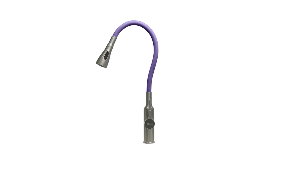LM5082S-Violet Expert Смеситель для кухни с гибким изливом, сталь ФИОЛЕТОВЫЙ LEMARK