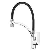  4075-2 Смеситель Кухня LEDEME с силиконовым изливом,на гайке