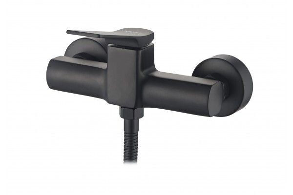  2075В Смеситель Ванна Душ LEDEME (черный) шар d-35