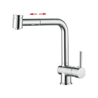  6055 Смеситель Кухня LEDEME d-35 с выдвижной лейкой