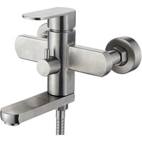 73216 Смеситель Ванна LEDEME НЕРЖАВЕЙКА короткий нос