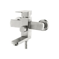 73233 Смеситель Ванна LEDEME НЕРЖАВЕЙКА короткий нос