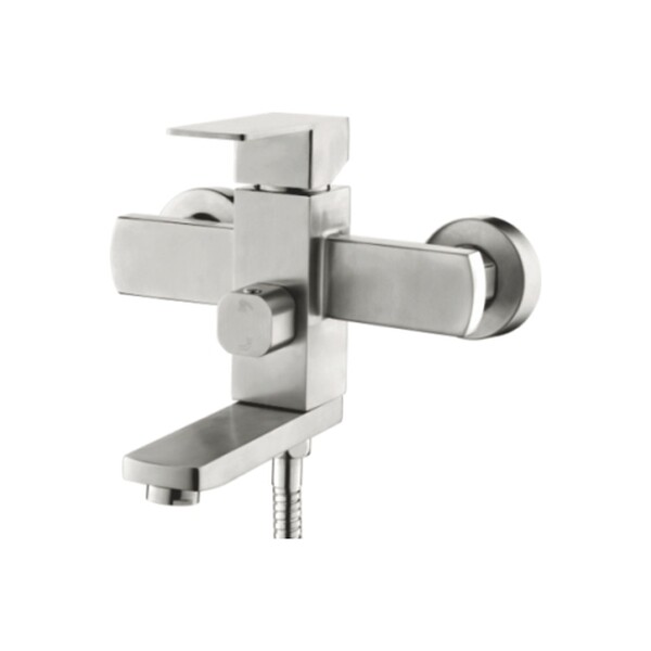 73233 Смеситель Ванна LEDEME НЕРЖАВЕЙКА короткий нос