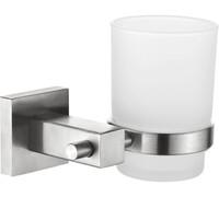 71806L Стакан одинарный настенный (стекло) (нержавейка)