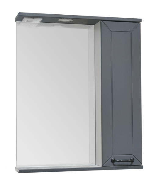 Зеркало-шкаф SANTREK HOME "Вегас-С 70" (Графит софт) с подсветкой 700х757х150