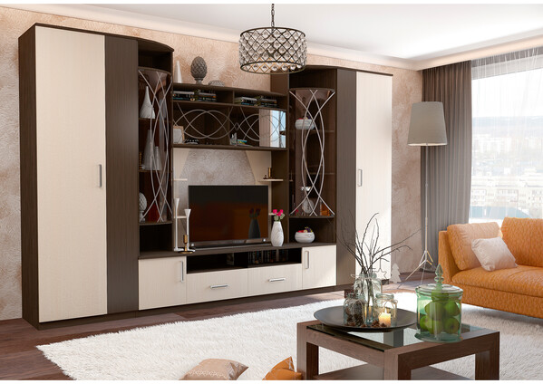 Гостиная Атланта венге/дуб (9 мест)