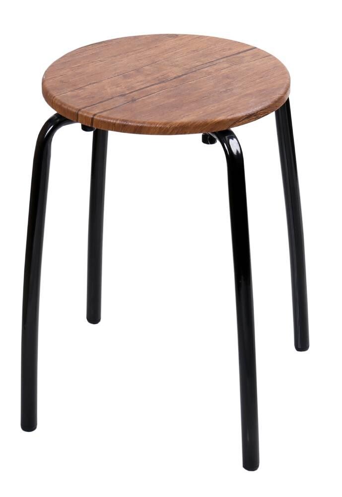 Табурет Комфорт 1 КРУГ МДФ Дуб антик фристайл ТКМ1/ДА NIKA*