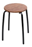 Табурет Комфорт 1 КРУГ МДФ Дуб антик фристайл ТКМ1/ДА NIKA*