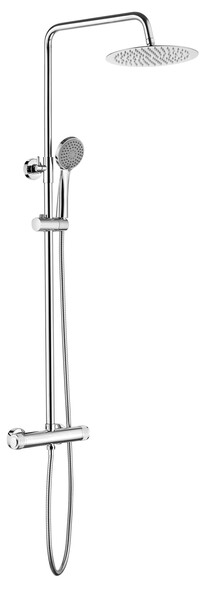 2476 Душевая система LEDEME d-35 с троп душем (хром)