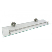 71807/L Полка одинарная с ограничителем 52*12см (нержавейка)