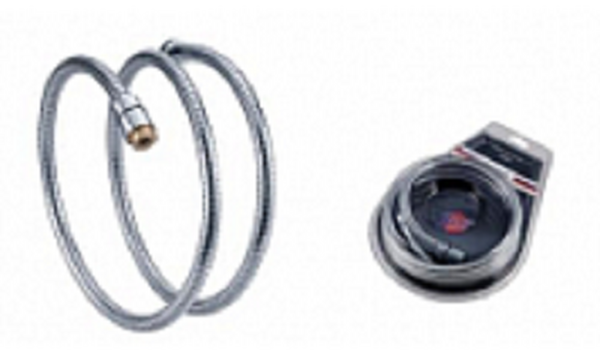 Шланг душевой имп/имп 1,50 м GERHANS растягивающийся до 1.90м, нержавейка SUS304, на блистере (К40203)