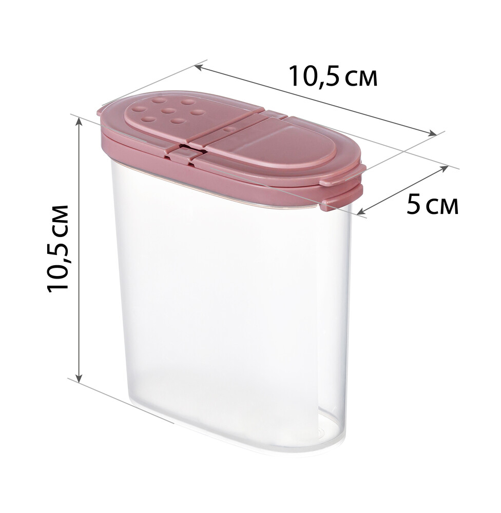 Емкость для специй цв.микс 270мл ("М-пластика") (М 1246)