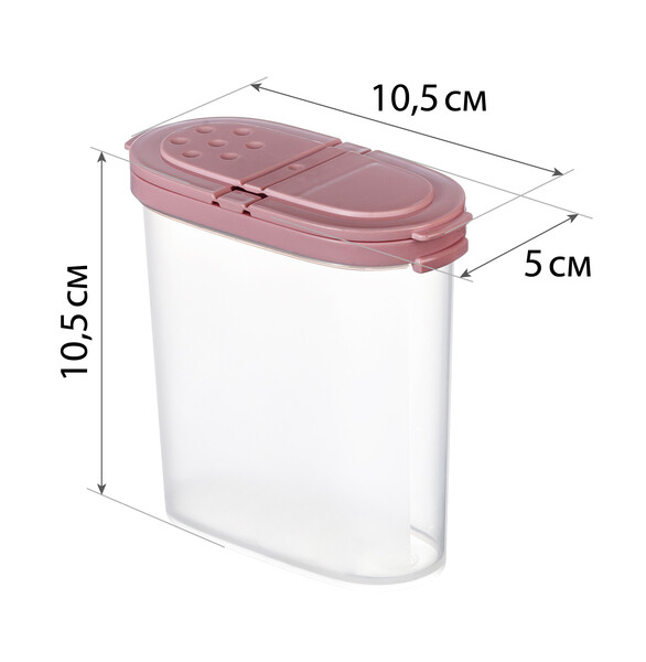 Емкость для специй цв.микс 270мл ("М-пластика") (М 1246)