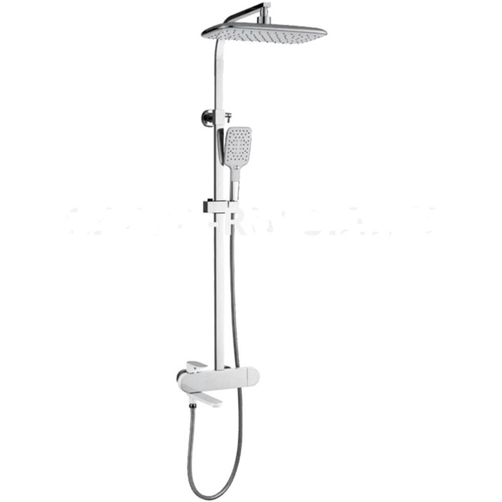 G2483-8 Душевая система GAPPO с верхним душем, смесителем (белый/хром)