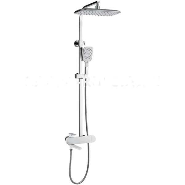 G2483-8 Душевая система GAPPO с верхним душем, смесителем (белый/хром)