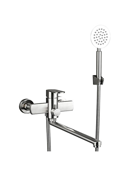 22805 Смеситель Ванна Frap d-35 длинный излив НЕРЖАВЕЙКА