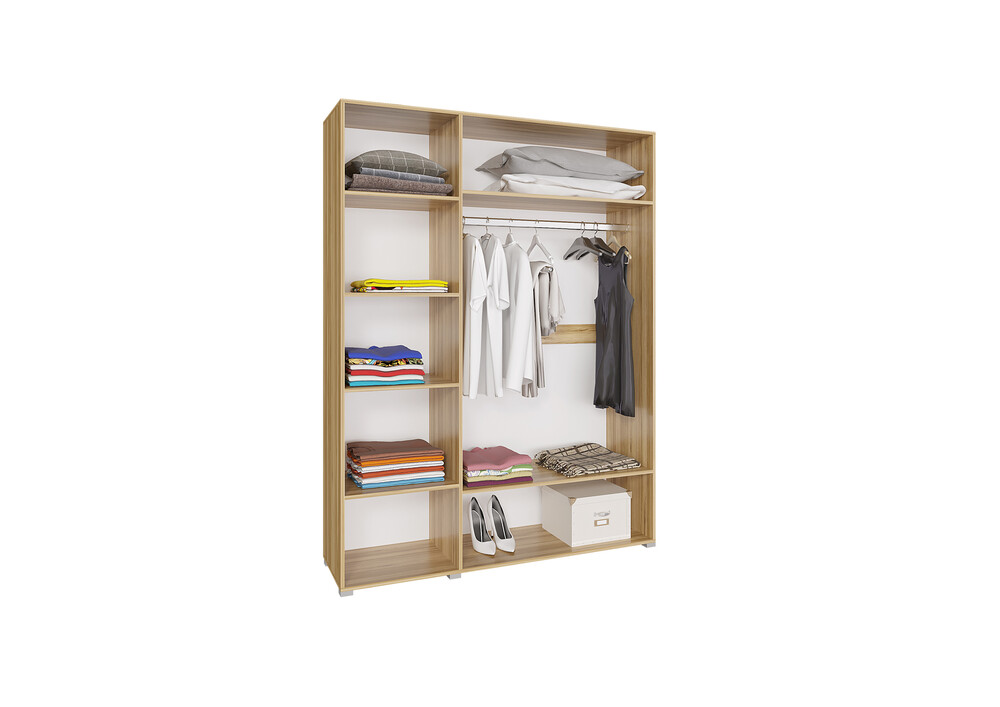 КОРПУС Шкаф 3х.ств. "Ненси " (крафт золотой) (4 места)