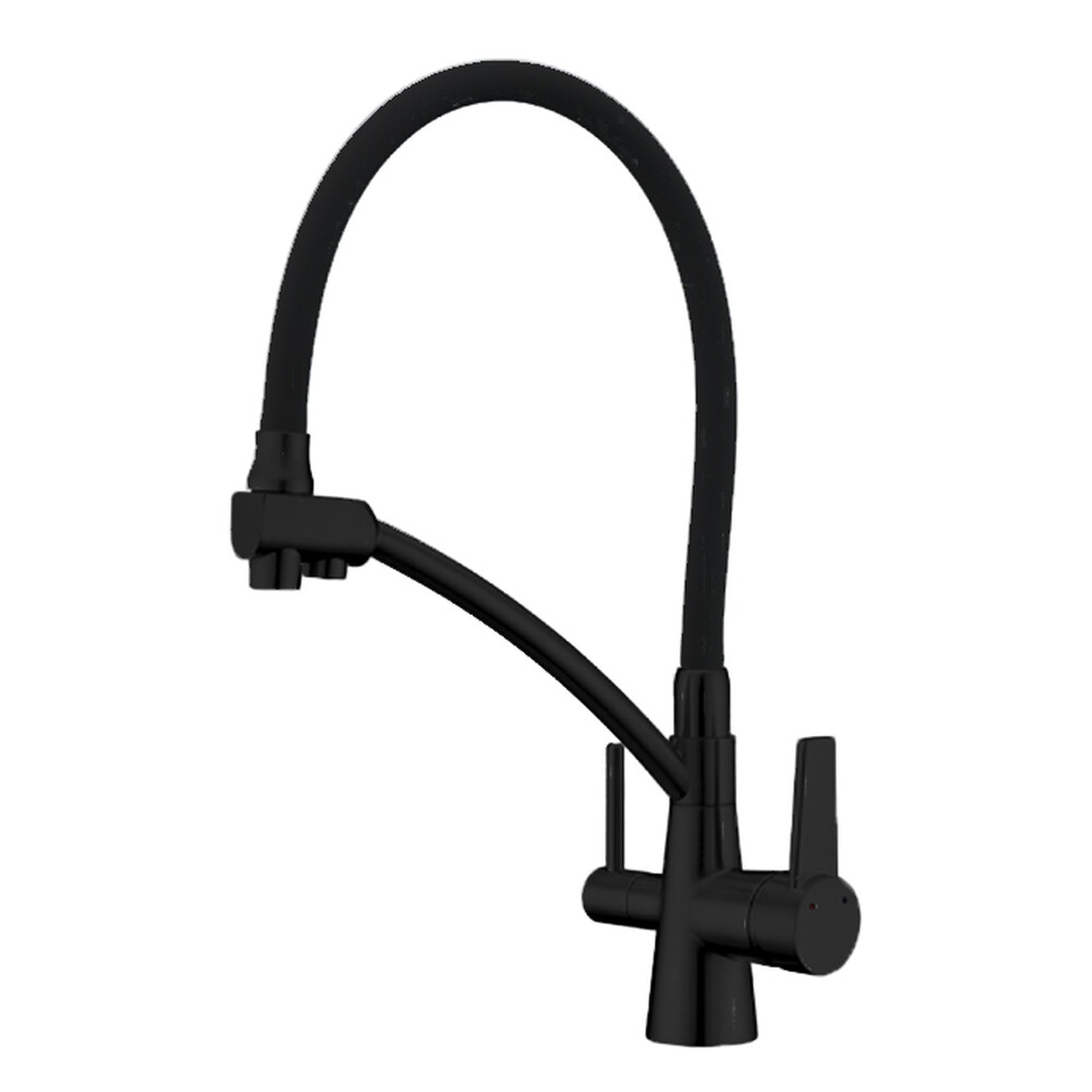 G4398-16 Смеситель Кухня GAPPO под фильтр для питевой воды (черный)
