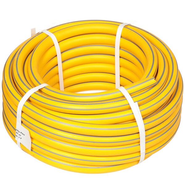 Шланг поливочный резин. армир. 3-х слойный термопластичный 3/4 (25м) Sunny Flex (желтый) г.Волжский
