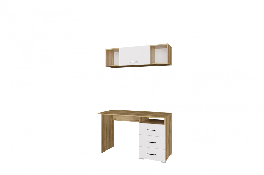 ФАСАД Стол Лайт 1200/3 ящ. (белый) (1 место)