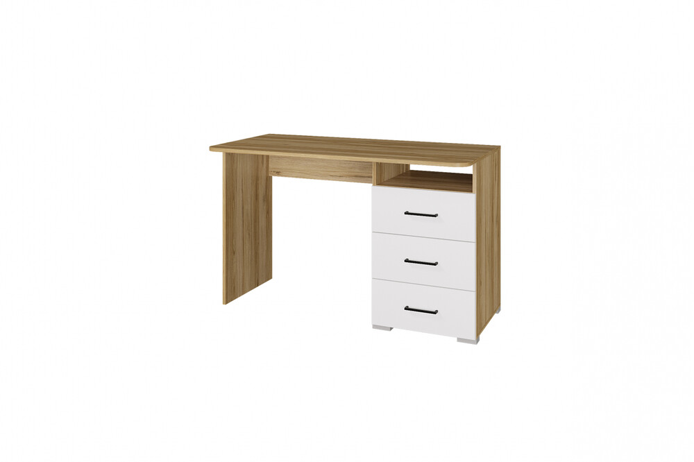 ФАСАД Стол Лайт 1200/3 ящ. (белый) (1 место)