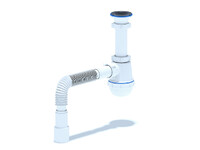 A0115 Сифон АНИ Пласт 1 1/2"*40 Грот с гофрой 40*40/50