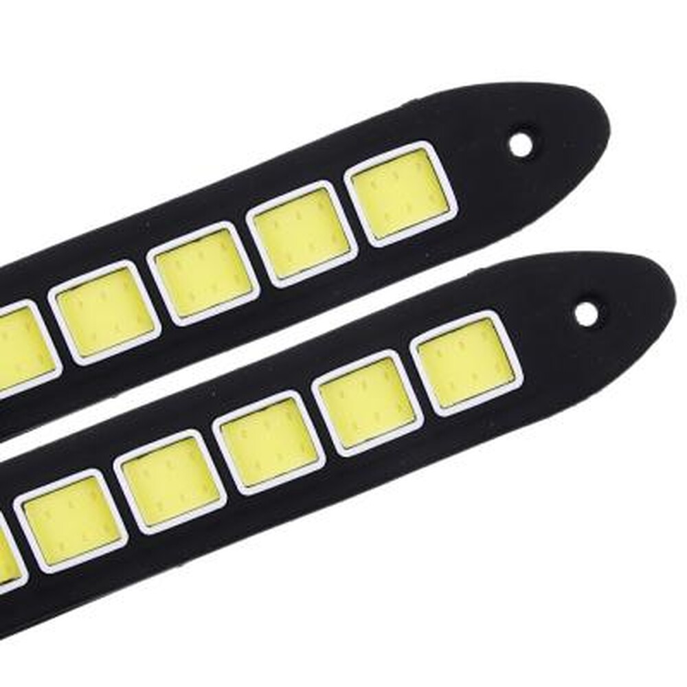 Дневные ходовые огни, LED 36шт, гибкий резин. корп., 180мм, 12V, белый, 2шт. NEW GALAXY 702-033